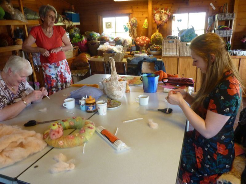 Werken met Wol Hennie Hartkamp Viltworkshop vilten P1060589